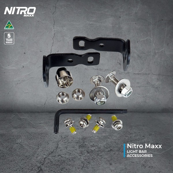 Image of Nitro MAXX Light Bar Side Mount Kit with Anti-Theft Nuts - DVNSMK 2