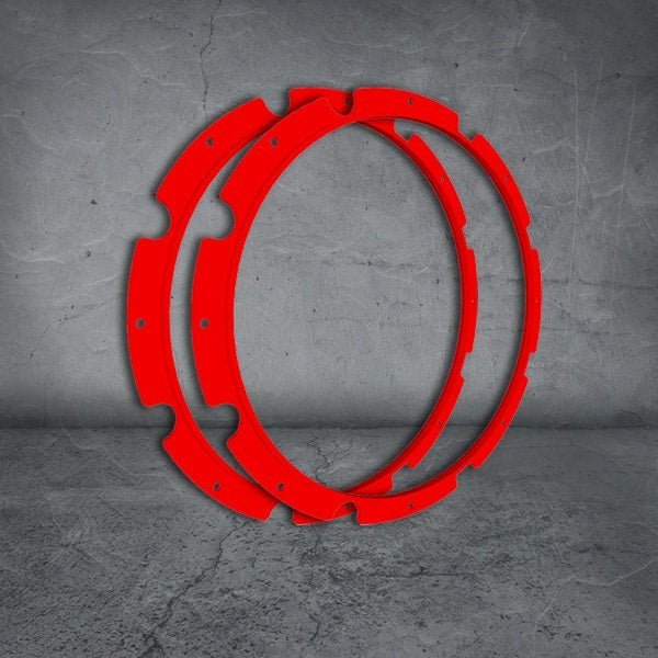 Image of Raptor 120W Driving Light Rim Kit - RAP120RIM/RED-KIT 7