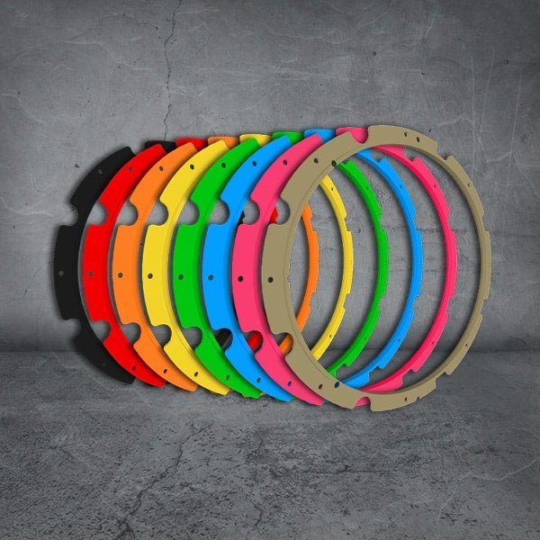 Image of Raptor 120W Driving Light Rim Kit - RAP120RIM/RAINBOW-KIT 1
