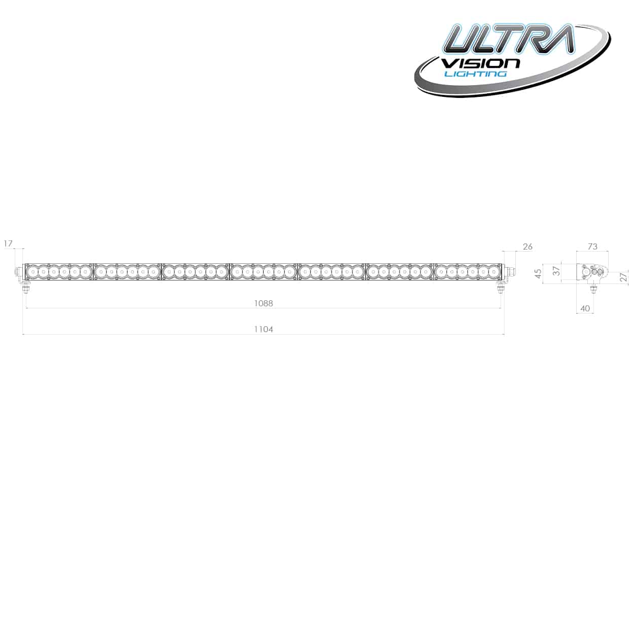 Image of Raptor 210 LED 45″ Light Bar - RAP210LBRR 6