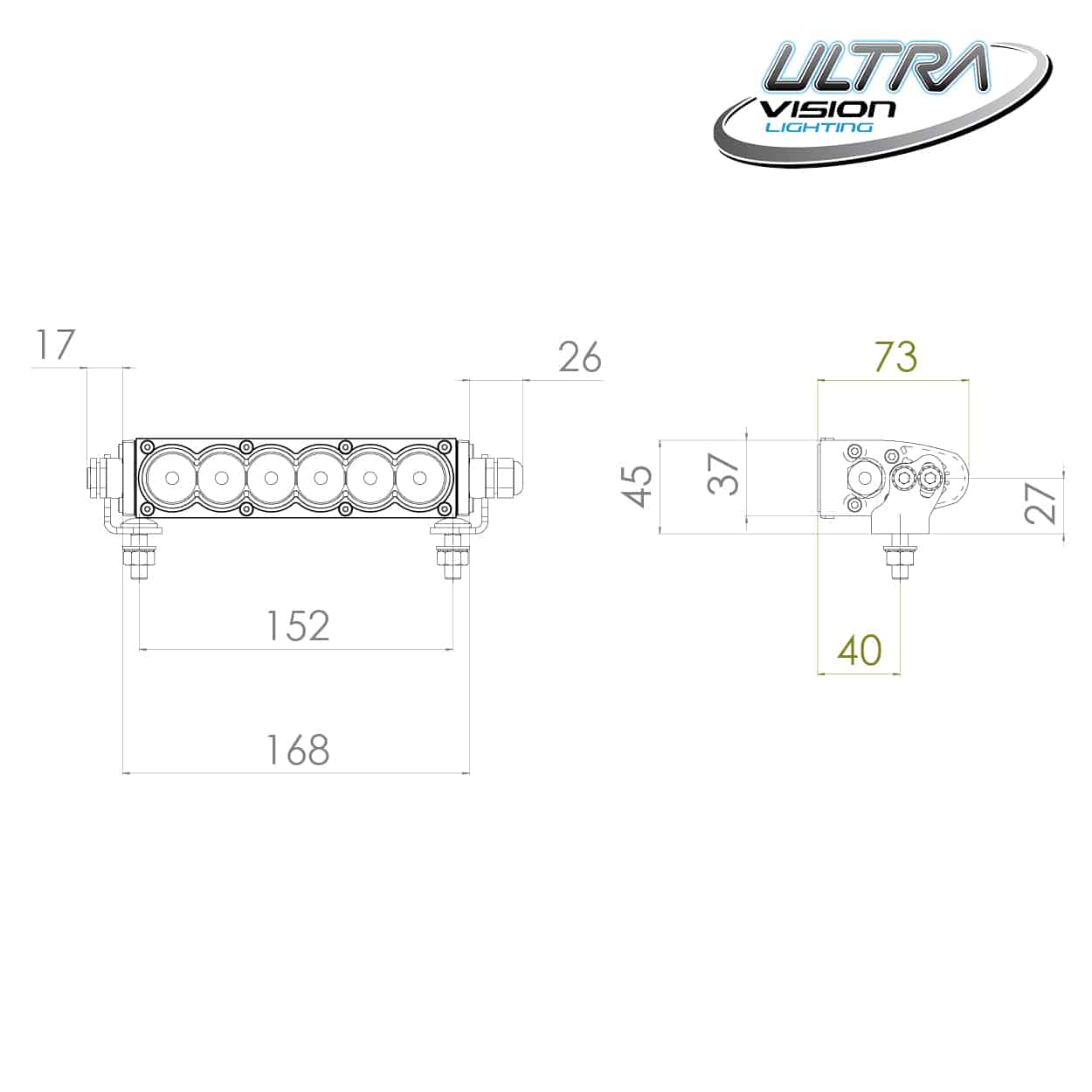Image of Raptor 30 LED 8.5″ Light Bar - 6
