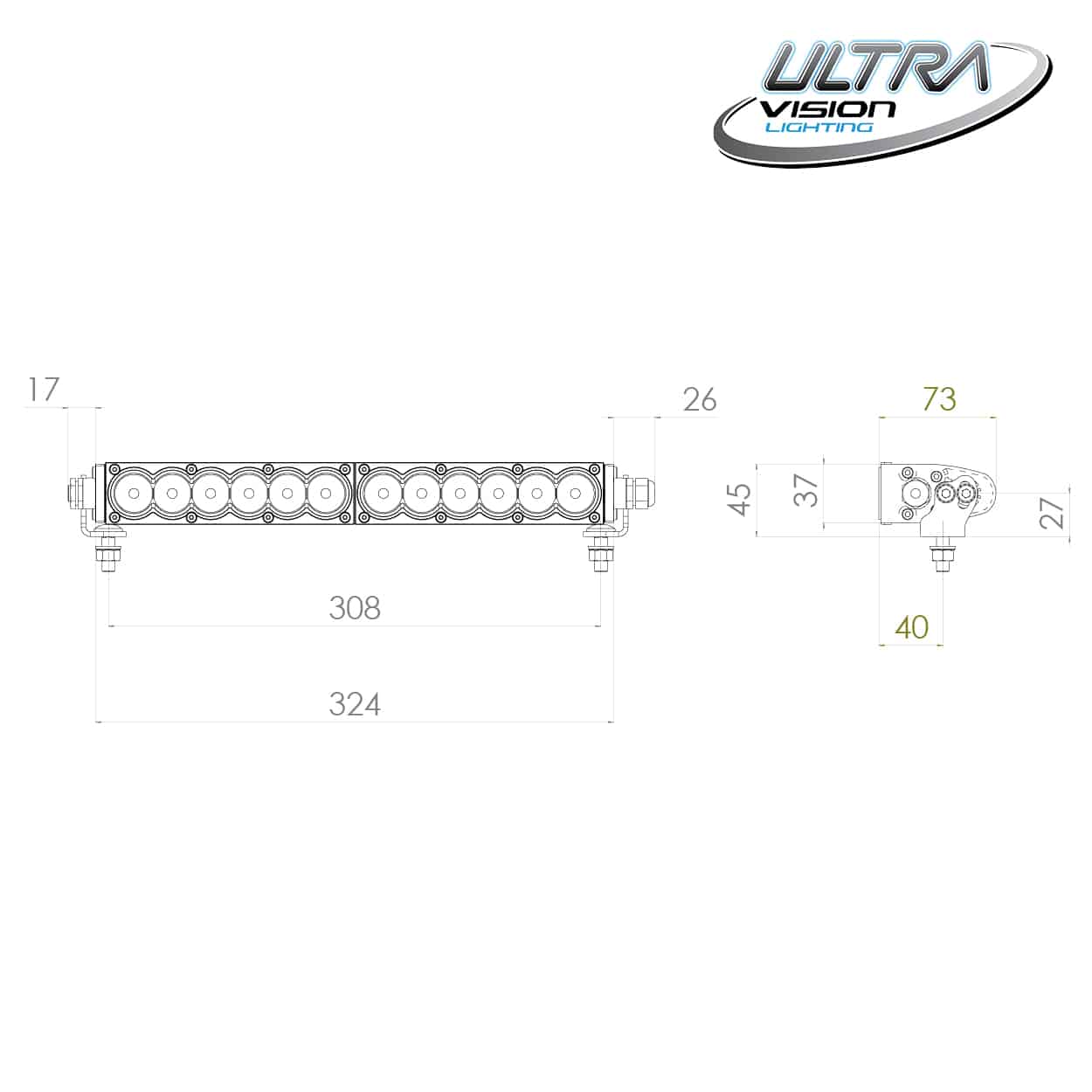 Image of Raptor 60 LED 14.5″ Light Bar - 6