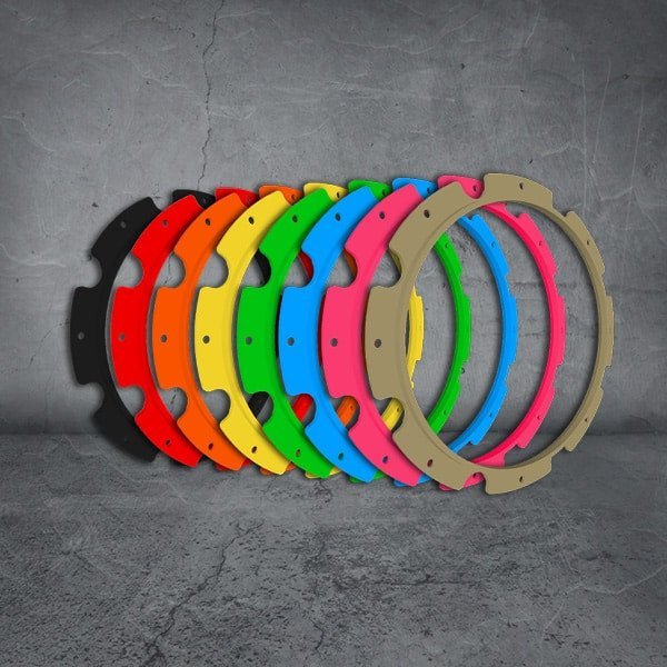 Image of Raptor 70W Driving Light Rim Kit - RAP70RIM/RAINBOW-KIT 1