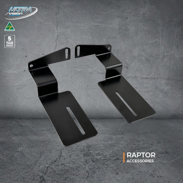 Image of Raptor Light Bar Brackets to suit Rhino Pioneer Roof Tray - RRBKTR-RHINPION-KIT 2