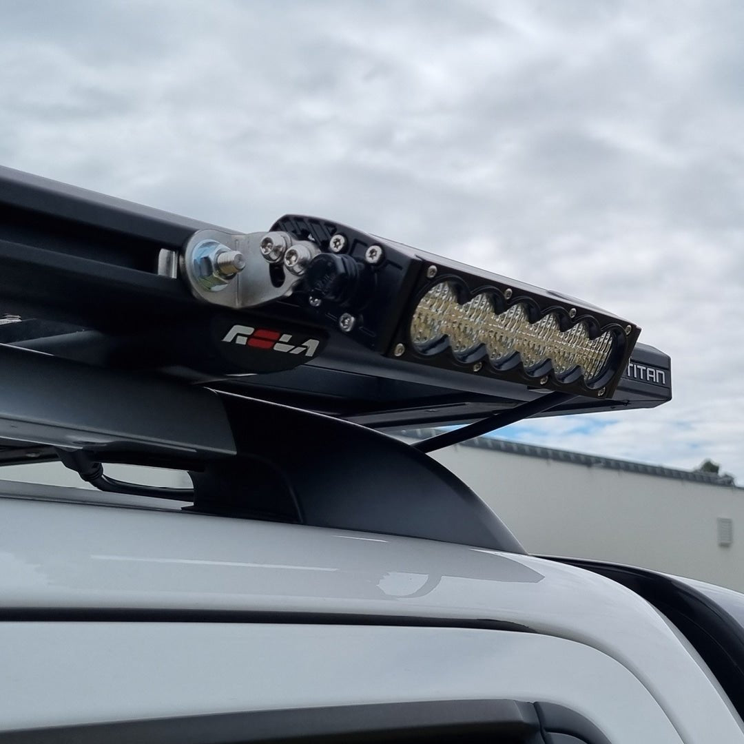 Raptor Light Bar Brackets to suit Rola Titan MKI & MKII Roof Tray - RRBKTR-ROLAT-KIT 3