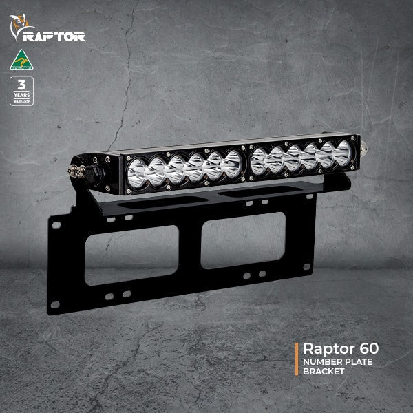 Image of Raptor Light Bar Number Plate Mount - 2