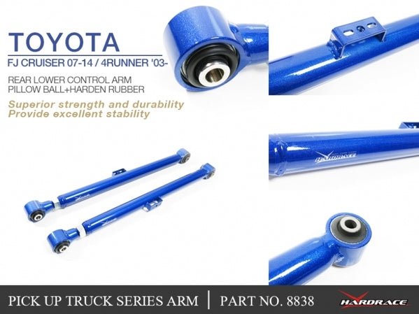 Load image into Gallery viewer, REAR LOWER CONTROL ARM (PILLOW BALL+HARDENED RUBBER) Fits Toyota, LEXUS, 4RUNNER, FJ CRUISER, GX, LAND CRUISER PRADO, J120 03-09, 2 - 8838 10

