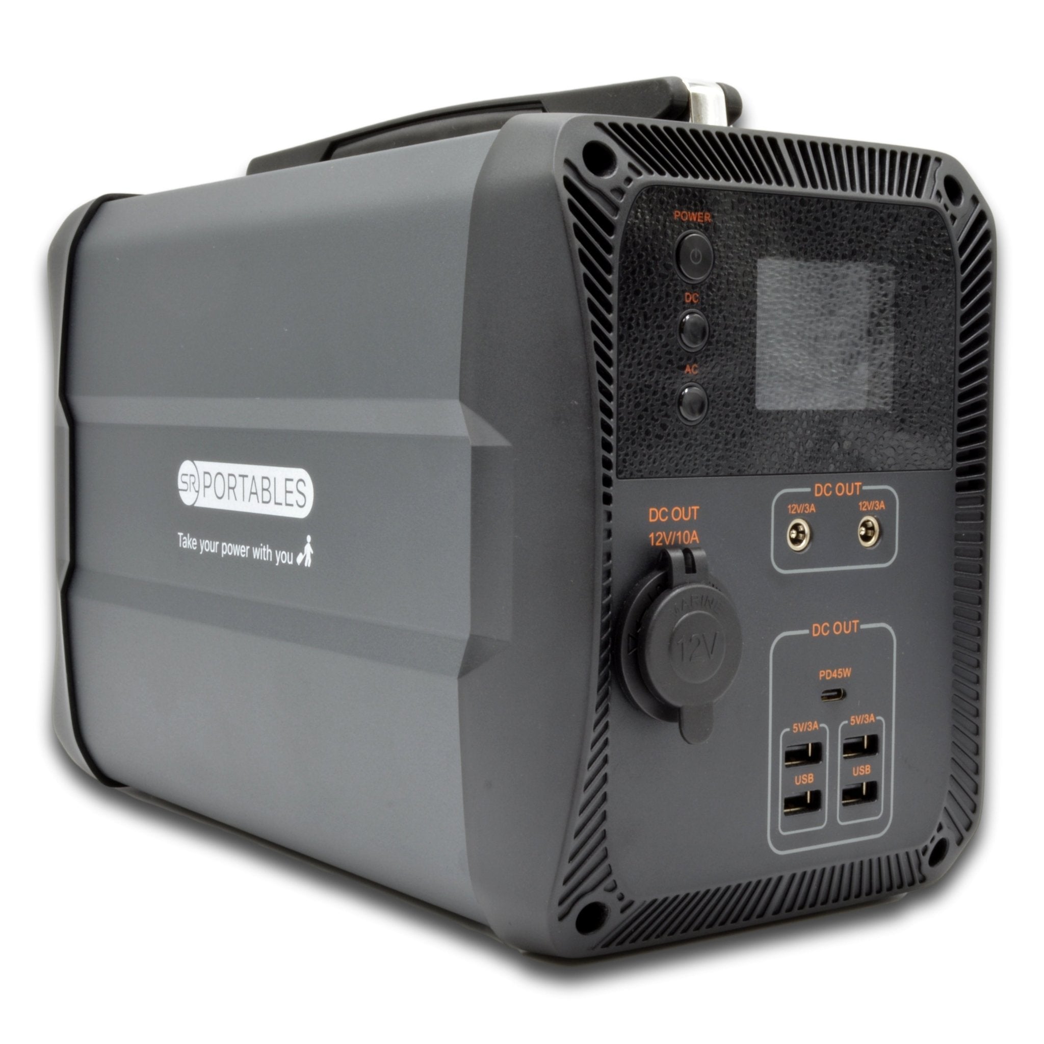 SR Portables Cleo 400wh 33ah Portable Lithium Solar Generator Plus 100w Solar Panel - Carbon Offroad