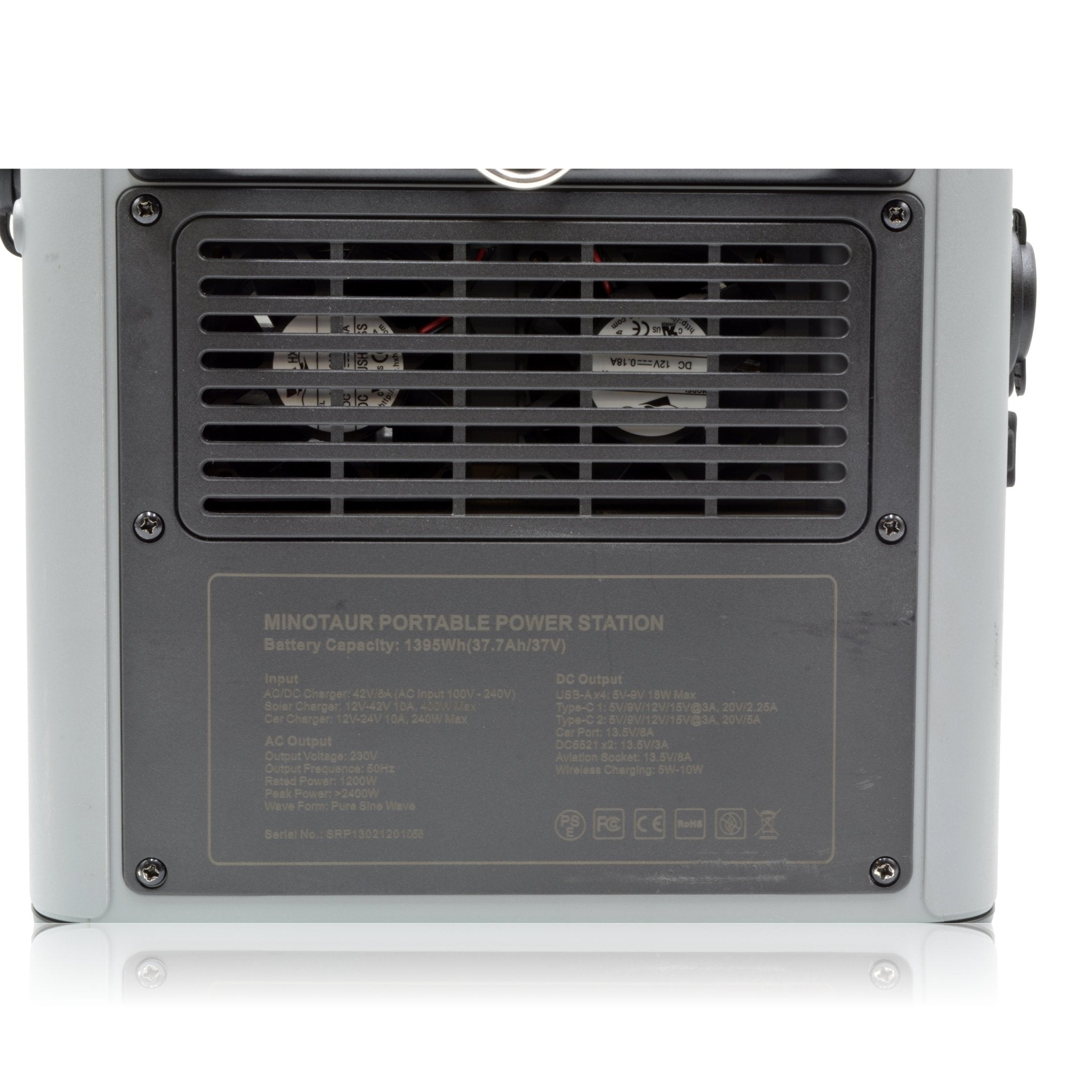 SR Portables Minotaur 1395wh 116ah Portable Lithium Solar Generator Plus 100w Solar Panel - Carbon Offroad