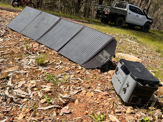SR Portables Minotaur 1395wh 116ah Portable Lithium Solar Generator Plus 200w Solar Panel - Carbon Offroad