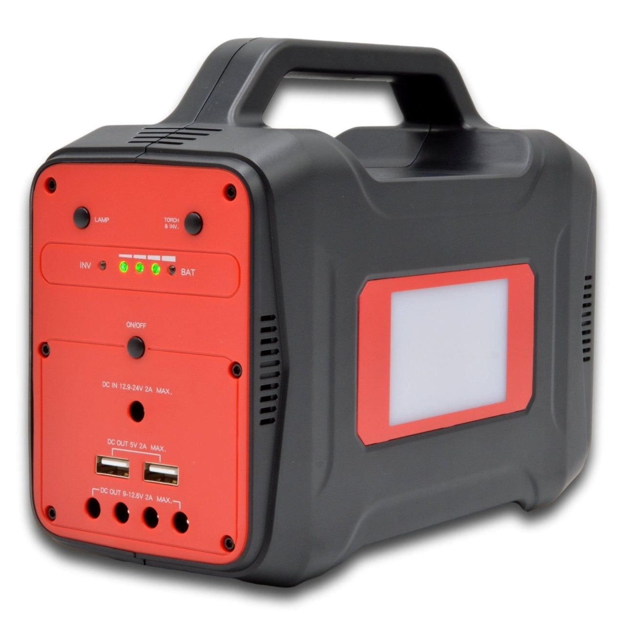 SR Portables Thia 130wh 10ah Portable Lithium Solar Generator Red Plus 40w Solar Panel - THIA-40WSOLAR_RED 3