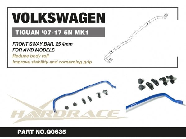 Load image into Gallery viewer, VW TIGUAN &#39;07-16 FRONT SWAY BAR V2 - Carbon Offroad
