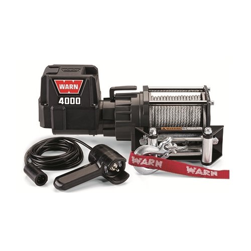 Warn 4000DC DC4000-94000 12V Utility Winch 13.0m Wire Rope - Carbon Offroad