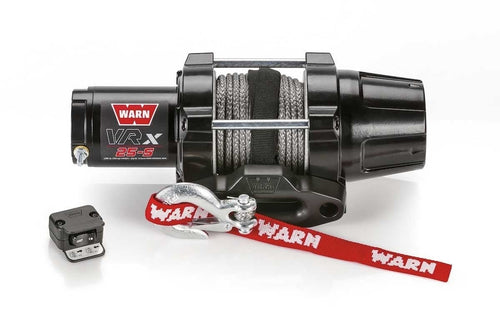Warn VRX 25-S ATV Synthetic Rope Winch - Carbon Offroad